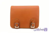 کیف دوشی زنانه چرم طبیعی عسلی