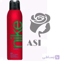 اسپری بدن مردانه قرمز نایکی
