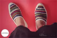 گیوه دست دوز گلدوزی شده کد 4 ا Handmade embroidery sneaker code 4