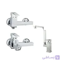 ست شیرآلات راسان مدل منیاتور کروم RASAN