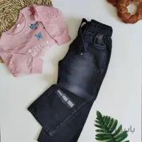 شلوار دخترانه جین بگ