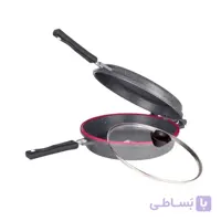 تابه دو طرفه گرانیتی کاندید گرد سایز 28 بهمراه درب پیرکس