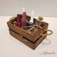 جعبه چوبی مینی رنگ قهوه ای