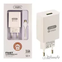 شارژر فست شارژ Tranyoo SE4 3.6A + کابل میکرو یو اس بی