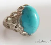 انگشتر نقره با سنگ اصل فیروزه نیشابور کد ۱۰۱۱۹۱