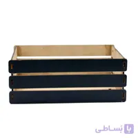 جعبه هدیه چوبی مشکی متوسط دسته دار 16*23*10