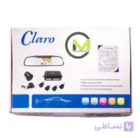 پک آینه مانیتور کلارو با دوربین و سنسور دنده عقب مدل ۴۰۹s
