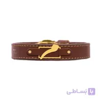 دستبند با چرم طرح ساده با لوگو اسم یا حرف