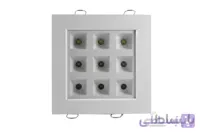 چراغ توکار سقفی 9 وات مربعی رشد گیاه