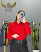 شومیز جلو چین