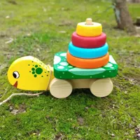 اسباب بازی لاک پشت هوش چوبی
