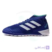 کفش فوتسال آدیداس پردیتور آبی سفید Adidas Predator 2018
