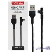کابل شارژ و انتقال داده MicroUSB تسکو TSCO TC A184 2.1A 1m
