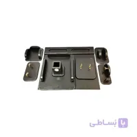 ست رومیزی ۹ تیکه چرم – طرح منحنی