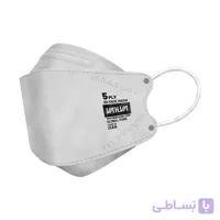 ماسک سه بعدی 5لایه کد 3D-W سفید