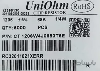 SMD 1206 68K 1/4W %5