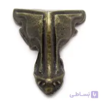 پایه آنتیک فلزی کلاسیک ریز زیتونی ارتفاع 23 میلی‌متر