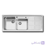 سینک ظرفشویی توکار اخوان ا Akhavan Double Bowl Sink 304 S