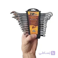 مجموعه ۱۲ عددی آچار یکسر تخت یکسر رینگی اچ تی مدل HT-250