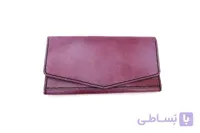 کیف پول و مدارک چرم طبیعی رنگ بنفش