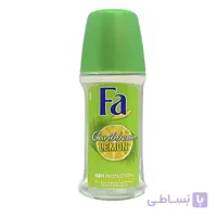 رول ضد تعریق زنانه فا Fa مدل Caribbean Lemon ا Fa Caribbean Lemon Roll On Deodorant For women 50ml