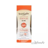 فلوئید ضد آفتاب SPF50 فاقد چربی سان سیف 50 میلی لیتر ا acne spf50 fluid oil free 50 ml