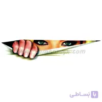 استیکر (برچسب) خودرو طرح چشم زن 5