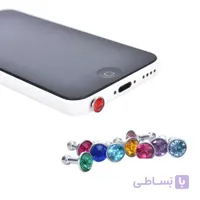 درپوش پورت هدفون موبایل نگین دار