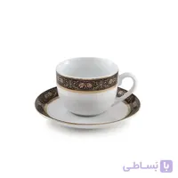 سرویس چای خوری 12 پارچه چینی زرین سری ایتالیا اف مدل میدنایت درجه عالی