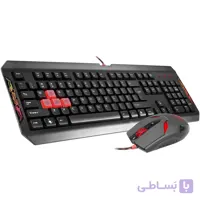 کیبورد و ماوس مخصوص بازی ای فورتک مدل Q-1100 ا A4tech Q-1100 Gaming Keyboard And Mouse