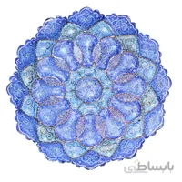 بشقاب میناکاری 25 سانتی متری کد E-03