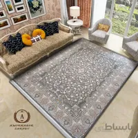 فرش ۱۵۰۰ شانه طرح باغ جان متالیک