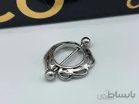 پیرسینگ نیپل نقره ای