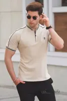 تی شرت مردانه طرح دار مارک مدمکس رنگ بژ کد ty104561257