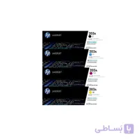 کارتریج تونر لیزری رنگی اچ پی HP 203A 4 Color Toner Cartridges Multipack