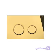 کلید فلاش تانک ایران مدل استیل طلایی میرور