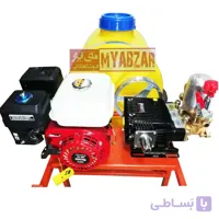 سمپاش 100 لیتری موتور طرح هوندا 6.5 اسب با پمپ 45 بار مشکی طرح رینو پاور