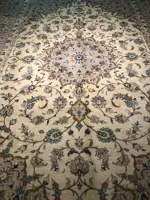 فرش دستباف 9 متری کرم اردکان