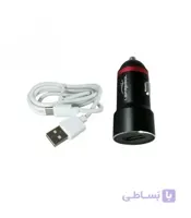 شارژر فندکی لاپرامول مدل LP-R2 به همراه کابل میکرو یو اس بی
