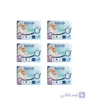 پوشینه بزرگسال ایزی لایف کد 01 سایز متوسط مجموعه 6 عددی