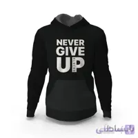 هودی مشکی Never give up