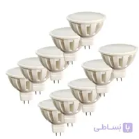 لامپ ال ای دی 5 وات ZZ کد هالوژنی پایه GU5.3 بسته 10 عددی