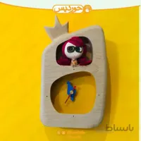 ساعت کودک کد G2 دختر عینکی (عمودی اناری)