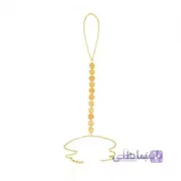 تمیمه طلا طرح پولکی کد LT430