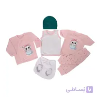 ست 5 تیکهHARRY FEET چاپی گربه فنجانی
