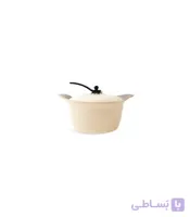 قابلمه تکی سرامیک کرم سایز 20 عرشیا مدل C622-1921