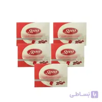 صابون حمام سیو مدل شیر و رز وزن 125 گرم بسته 5 عددی
