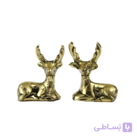 مجسمه آهو برنجی جفت کد 4098
