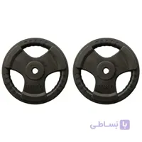 وزنه هالتر فرمانی خانگی 10 کیلویی دو عددی ا Home Weight lifting 10 Kg 2 Pieces