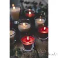 شمع لیوانی SINNLIG کد 70236354 بررسی مشخصات و قیمت خرید آنلاین شمع لیوانی ایکیا رنگ برمز با رایحه توت